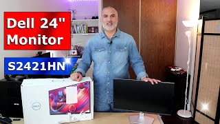 Dell 24 inch monitor S2421HN full review amp setup  Affordable 24quot gaming monitor [upl. by Assilam526]