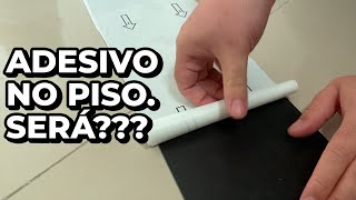 ADESIVO PARA PISO  SERÁ QUE FUNCIONA  COMO APLICAR [upl. by Nyvar]