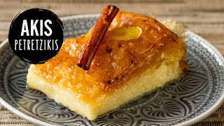 Greek Custard Pie  Galaktoboureko  Akis Petretzikis [upl. by Whang]