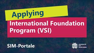 Application for the International foundation program VSI [upl. by Fenton]