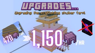 Upgrading the scaffolding shulker farm [upl. by Arhoz]