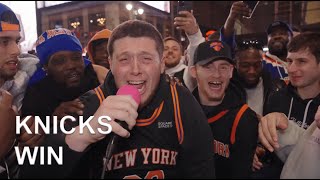 Interviewing INSANE New York Knicks Fans SHUTDOWN [upl. by Andonis]