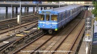 SL Tunnelbana  Metro between Gamla Stan and Slussen Stockholm [upl. by Fante]