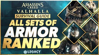 Every Armor Set Ranked  Assassins Creed Valhalla Survival Guide [upl. by Artinahs614]