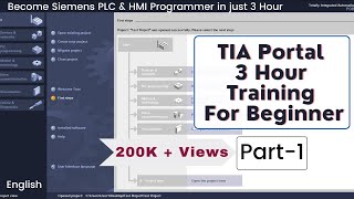 TIA Portal  3 Hour Complete Training For Beginner  Part1  English [upl. by Eitsirhc791]