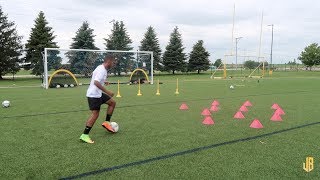 High Intensity Soccer Drills  Training Session With a Subscriber [upl. by Anella363]