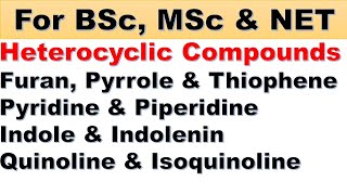 Heterocyclic Compounds [upl. by Waverley]