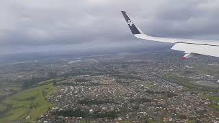 Landing at AUCKLAND International AIRPORT NZ [upl. by Ardnat]