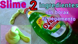 cómo hacer SLIME sin BÓRAX y sin PEGAMENTO transparente [upl. by Bunow]