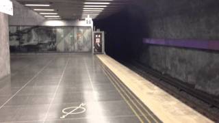 Tunnelbana  Stockholm subway C6H  baksurf  backsurfing  Bergshamra [upl. by Hamilton272]