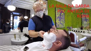 💈 Sala da Barba GENCO  la Barberia più antica di Roma 💈 Barbiere Roberto Polidori  Wet Shaving [upl. by Nylra]