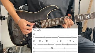 Travis Scott  Drugs You Should Try It Guitar Tutorial  TABS [upl. by Ehgit95]