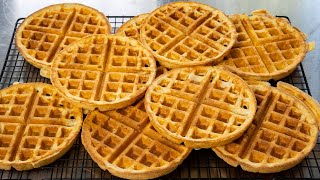 Simple Sourdough Waffles Using Starter Discard [upl. by Pardew299]