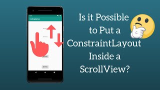 How to Make Android Constraintlayout Scrollable Using Android Scrollview [upl. by Aisemaj764]