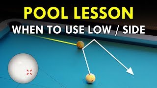 Pool Lesson  When To Use Spin And Draw [upl. by Ishmael]