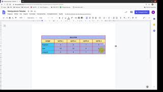 Tabelas  Google Docs [upl. by Morville]