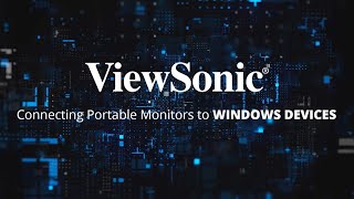 Connecting a Portable Monitor to a Windows Device [upl. by Tolmann]