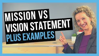 The Difference Between Mission And Vision Statement PLUS EXAMPLES [upl. by Ecnerwaled]