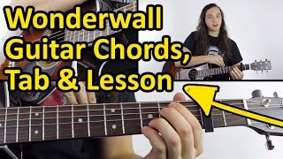 How to play Wonderwall  Chords amp Tabs [upl. by Sexela]