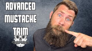 A Big Mustache Trim  Advanced Technique for Beginners [upl. by Naerol725]