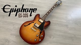 Epiphone ES335 quotInspired by Gibsonquot 1 MONTH REVIEW [upl. by Raffarty]