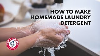 How to Make Homemade Laundry Detergent  ARM amp HAMMER™Laundry [upl. by Noonberg]