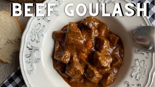 Classic BEEF GOULASH Recipe  How to Make a Traditional Beef Goulash  Golaž [upl. by Swee545]