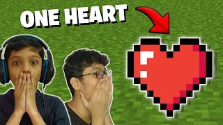 Minecraft but we have only 1 heart [upl. by Nolahs506]