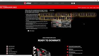 RAID setup BIOS MSI motherboard [upl. by Mattox]