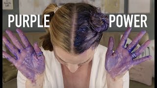 PURPLE SHAMPOO Brassy Hair BEFORE amp AFTER  skip2mylou [upl. by Analra566]