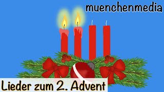 2 Advent zweite Kerze brennt  Weihnachtslieder deutsch  Kinderlieder deutsch  muenchenmedia [upl. by Dalia683]