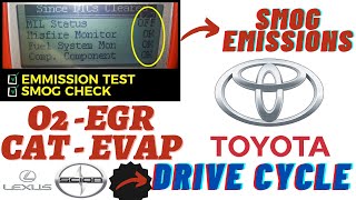 Toyota Emissions Drive Cycle▶️ Toyota Smog EGR Cat Oxygen Evap Monitor Readiness [upl. by Coopersmith490]