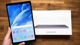 Samsung Galaxy Tab A7 Lite Unboxing amp Hands On [upl. by Aninaig]