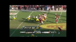 Clowney Hit vs Michigan 2013 Outback Bowl [upl. by Id]