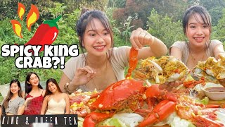 SPICY SEAFOOD MUKBANG  Mud Crab [upl. by Lehacim]