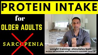 Over 60 Nutrition amp Sarcopenia older adult PROTEIN intake [upl. by Aia828]