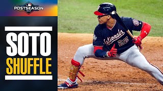 All of the Juan Soto Shuffles from the 2019 Postseason  MLB Highlights [upl. by Yrtsed]