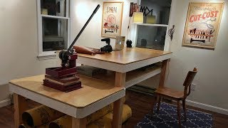 Building a Leather Workbench and Tool Storage Workshop Build [upl. by Imeaj]