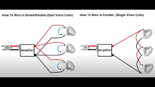 How To Wire Car Subwoofers SVC DVC Ohm Charts  Wiring Diagrams [upl. by Chaiken624]