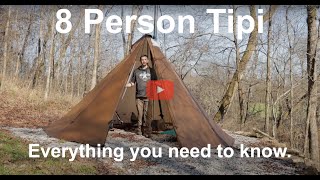 Seek Outside 8 Person Tipi Overview [upl. by Redep]