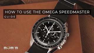 Omega Speedmaster Instruction How To Use The Tachymeter Bezel amp Chronograph Function [upl. by Kannav]