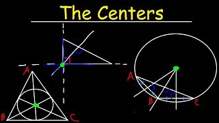 Incenter Circumcenter Orthocenter amp Centroid of a Triangle  Geometry [upl. by Sela634]