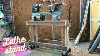 DIY mobile lathe stand [upl. by Hannala]