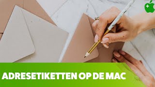 Adresetiketten printen voor contactpersonen [upl. by Akir]