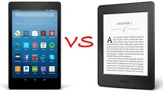 Kindle Fire vs Kindle Paperwhite [upl. by Aedrahs]