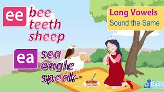 ee ea  Sound the Same  Long Vowels  Phonics Reader  A Queen From the East  Go Phonics 2B Unit 4 [upl. by Errehs]