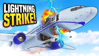 Plane CRASHES From LIGHTNING Strike  Teardown Mods Gameplay [upl. by Phelan]