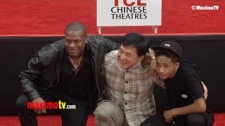 Jaden Smith Jackie Chan amp Chris Tucker Reunite at Jackies Handprint amp Footprint Ceremony [upl. by Elena673]