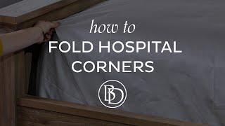 How to Fold Hospital Corners [upl. by Cleve]