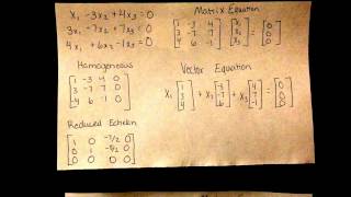 Trivial and Nontrivial solutions [upl. by Leola480]